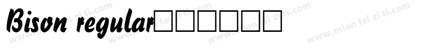Bison regular字体转换